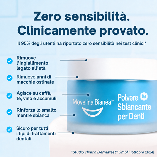 Movelina Bianéa™ – Polvere Sbiancante Denti