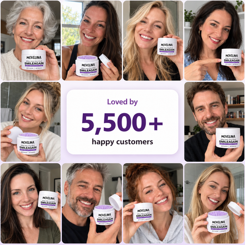 Movelina SmileAgain™ | Purple Teeth Whitening Powder